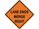 Lane Ends Merge Right