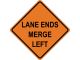 LANE ENDS MERGE LEFT