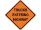 TRUCKS ENTERING HIGHWAY